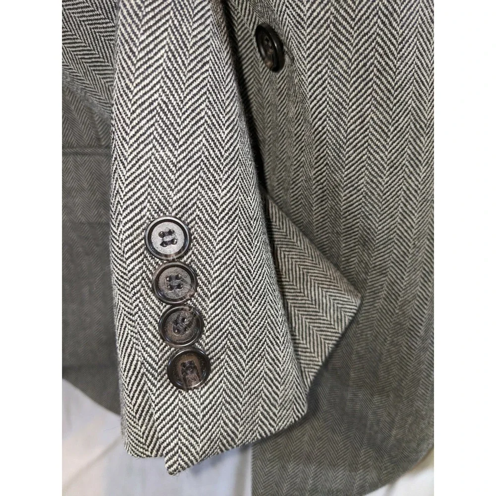 Lauren Ralph Lauren Wool Men's Jacket Blazer Chevron Two Button See Measurements